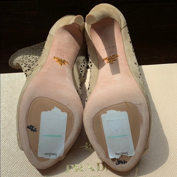 ⭐️Host Pick x 3⭐️Prada genuine suede booties/boots - Picture 4 of 8